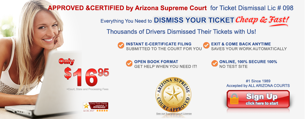 Arizona approved defensive driving online